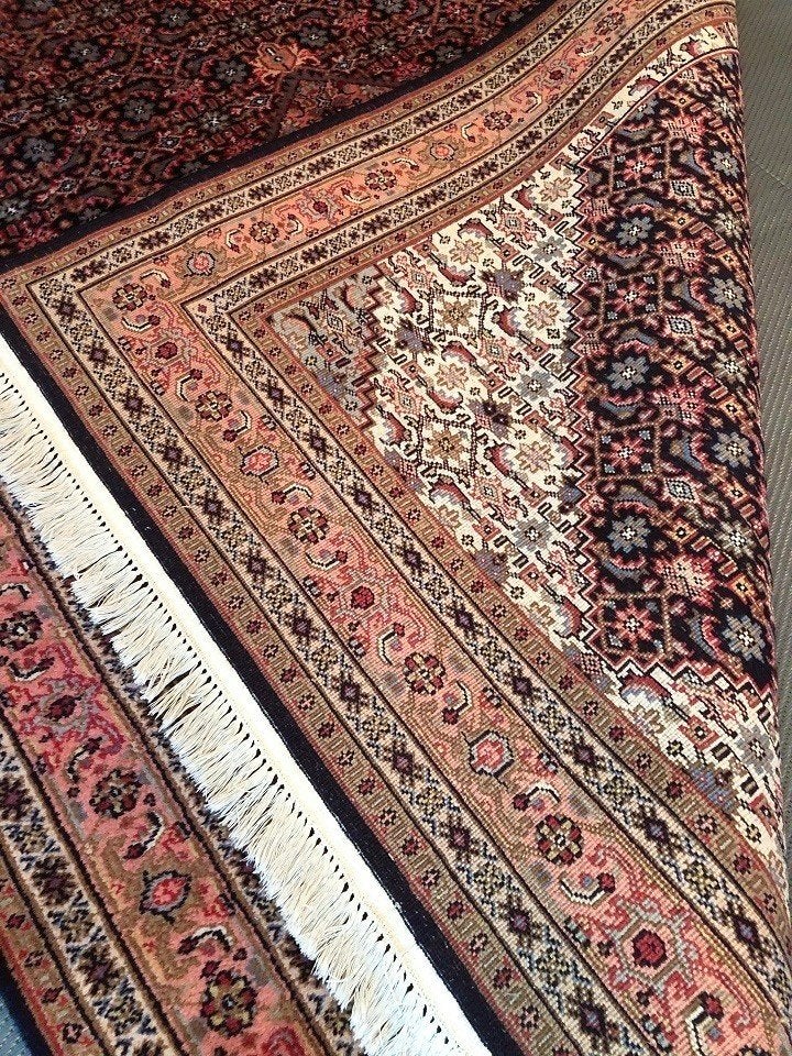 Perzisch tapijt handgeknoopt Bidjar Oosters vloerkleed wol, 200 cm of meer, Ophalen of Verzenden, Zo goed als nieuw, 200 cm of meer