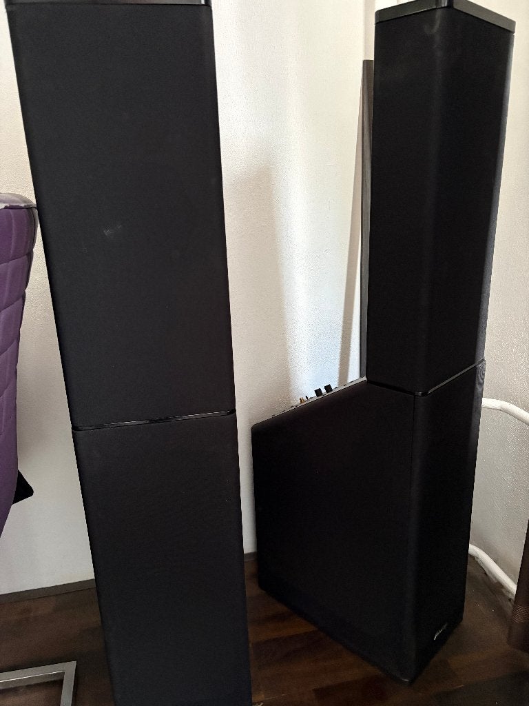 audio, Audio, Tv en Foto, Luidsprekers, Vloerstaande luidspreker, Gebruikt, Inclusief kabels, Ophalen