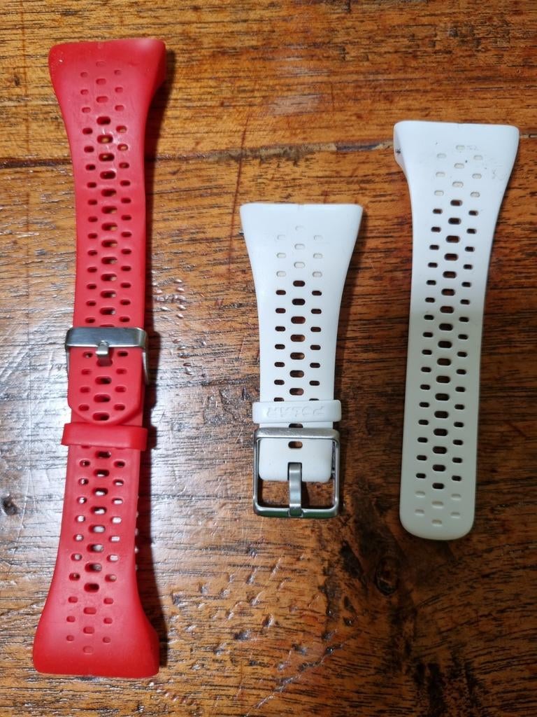 Polar sporthorloge bandjes, rood en wit  Polar M430, Ophalen of Verzenden, Gebruikt, Android