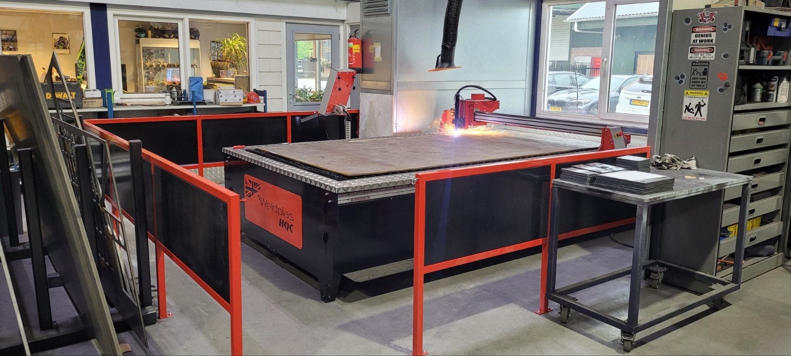 Cebora Plasma  met snijtafel CNC, Ophalen