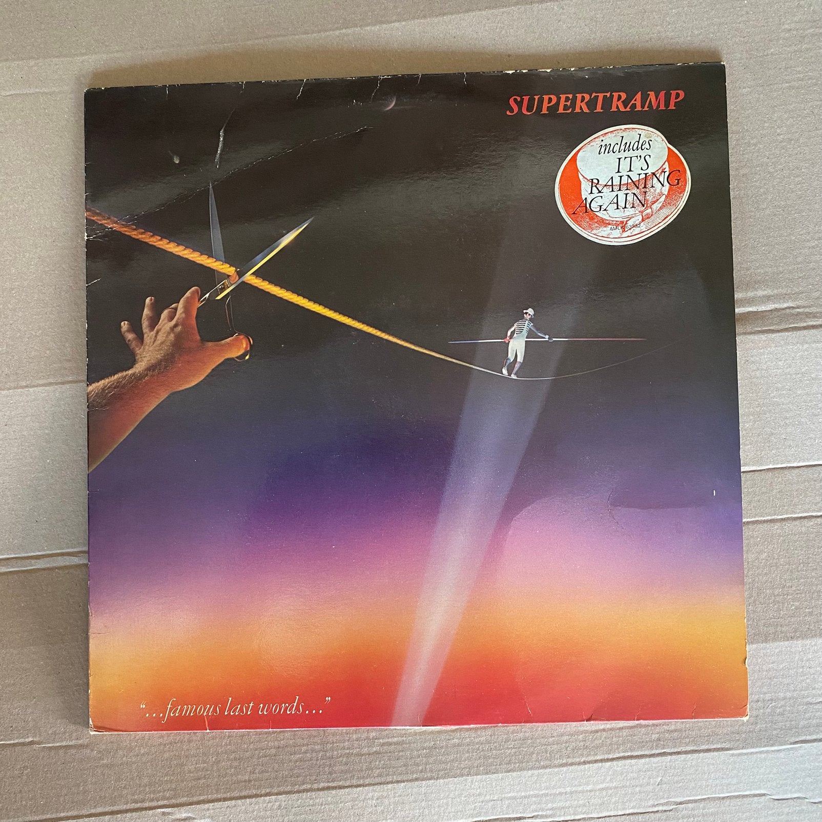 Lp - supertramp - famous last words, Cd's en Dvd's, Ophalen of Verzenden, Gebruikt, 12 inch, Poprock