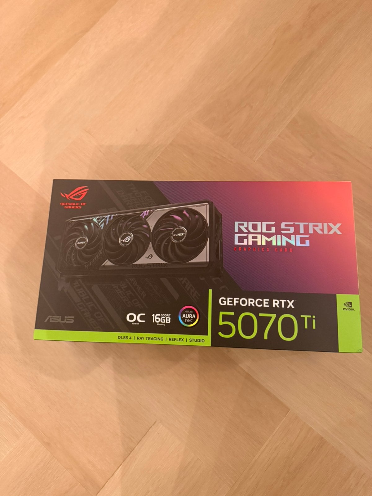 ASUS GeForce RTX 5070 Ti ROG STRIX OC - 16GB GDDR7 RAM -, Computers en Software, GDDR6, PCI-Express 4, Nieuw, Ophalen of Verzenden