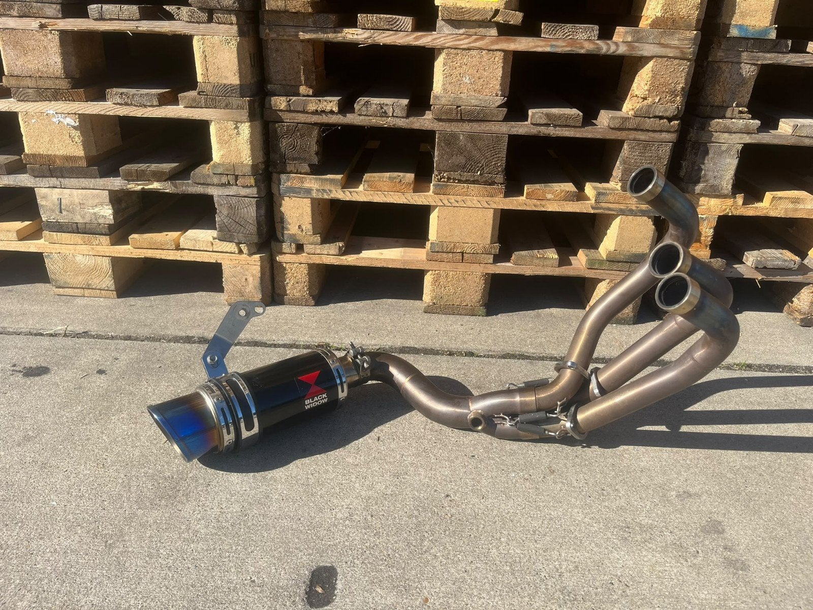 Yamaha MT09 uitlaat Black Widow te koop, Ophalen, Gebruikt