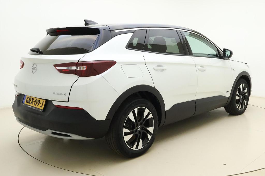 Opel Grandland X 1.6 Turbo 300pk Hybrid4 Elegance | Navigati, Auto's, Opel, Automaat, 4 cilinders, Leder en Stof, Wit