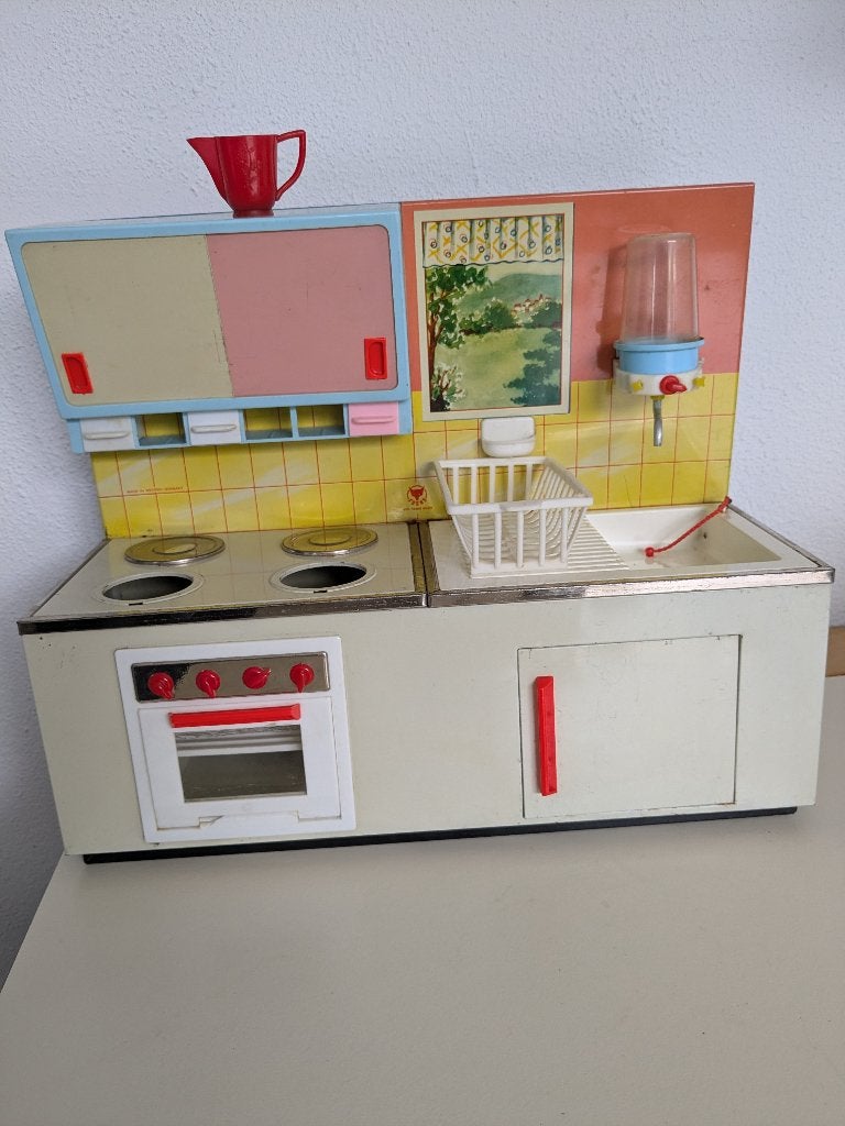 Vintage oud speelgoed keukentje, Antiek en Kunst, Ophalen of Verzenden