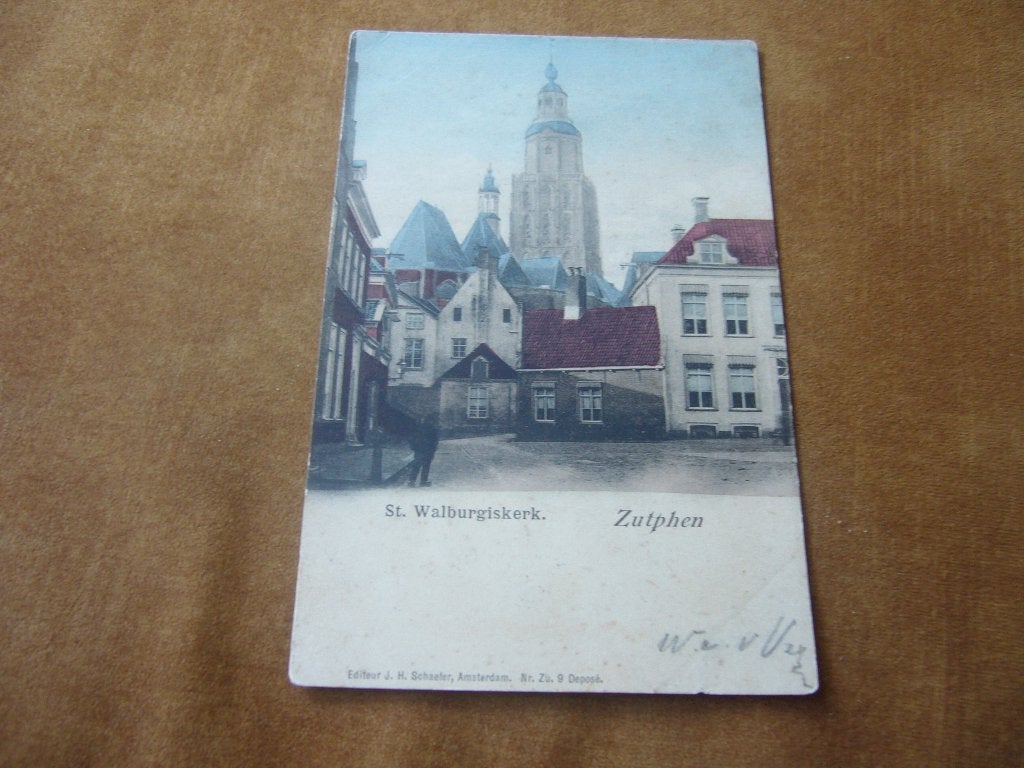 ZUTPHEN  =  ST. WALBURGISKERK  BRIEFKAART 1 902, Ophalen of Verzenden, Voor 1920, Gelopen, Gelderland