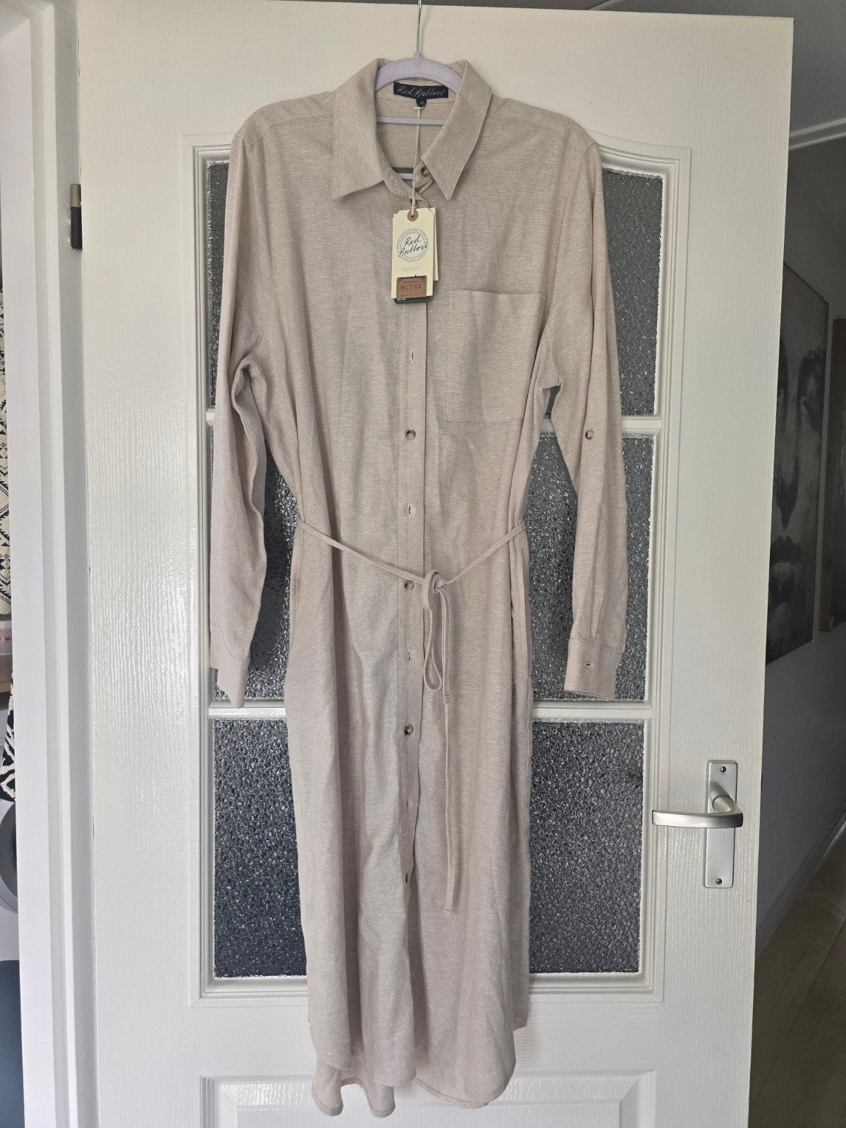 nieuw red button linnen jurk 40 beige, Maat 38/40 (M), Beige, Nieuw, Ophalen of Verzenden