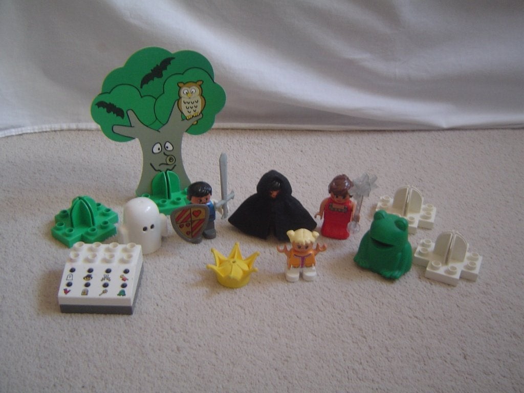 diverse poppetjes/onderdelen uit de Theater Stories set 3615, Ophalen of Verzenden, Gebruikt, Duplo