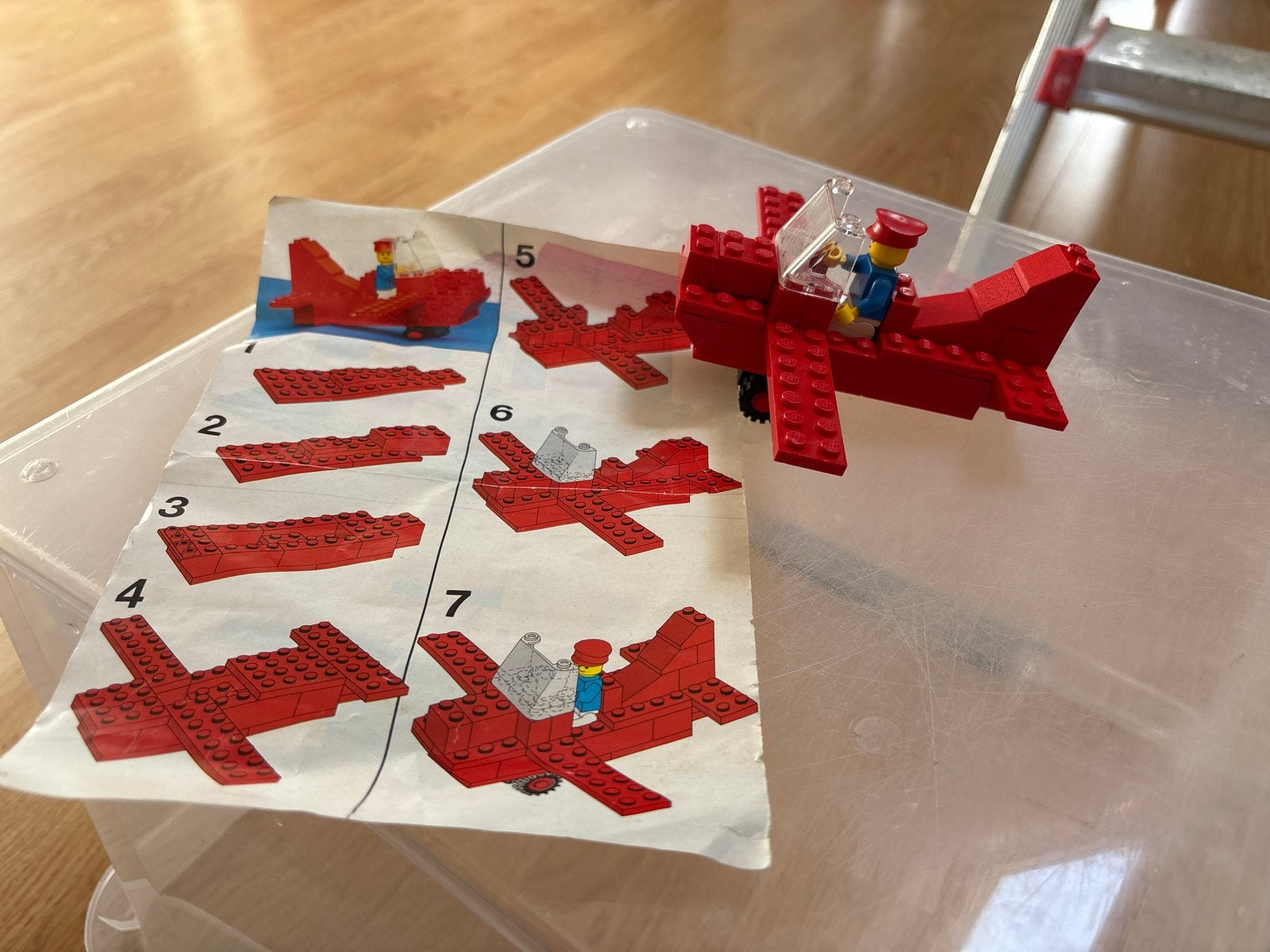 Vintage LEGO 6615 Eagle Stunt Flyer met instructie (1996), Ophalen of Verzenden, Gebruikt