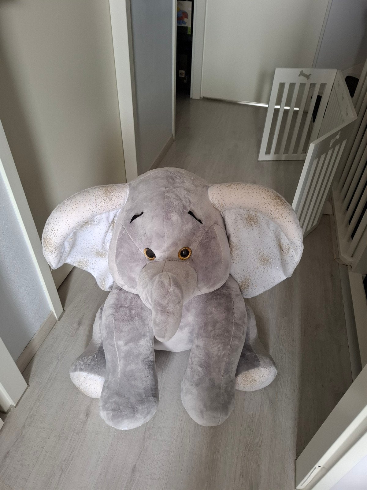 olifant knuffel, Ophalen of Verzenden, Zo goed als nieuw, Grijs, Olifant