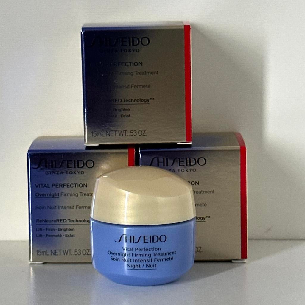 Shiseido Vital Perfection Overnight Firmimg Treatment 15 ml, Sieraden, Tassen en Uiterlijk, Uiterlijk | Gezichtsverzorging, Ophalen of Verzenden
