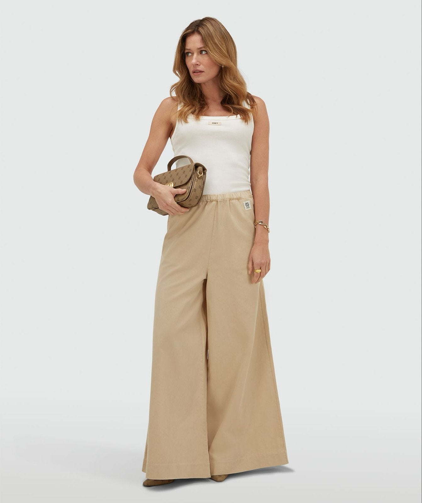 Josh V wide leg broek beige, nieuwe collectie, maat XXS, Beige, Nieuw, Ophalen of Verzenden, Maat 34 (XS) of kleiner