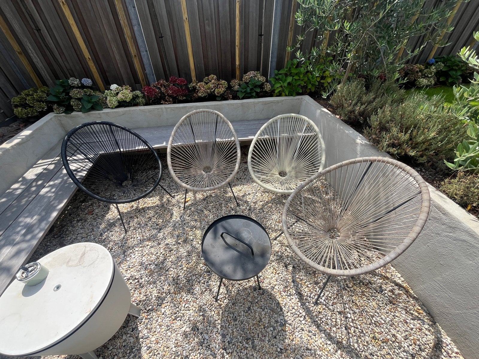 Set van 4 Acapulco stoelen voor buiten, Ophalen, Gebruikt, Kunststof