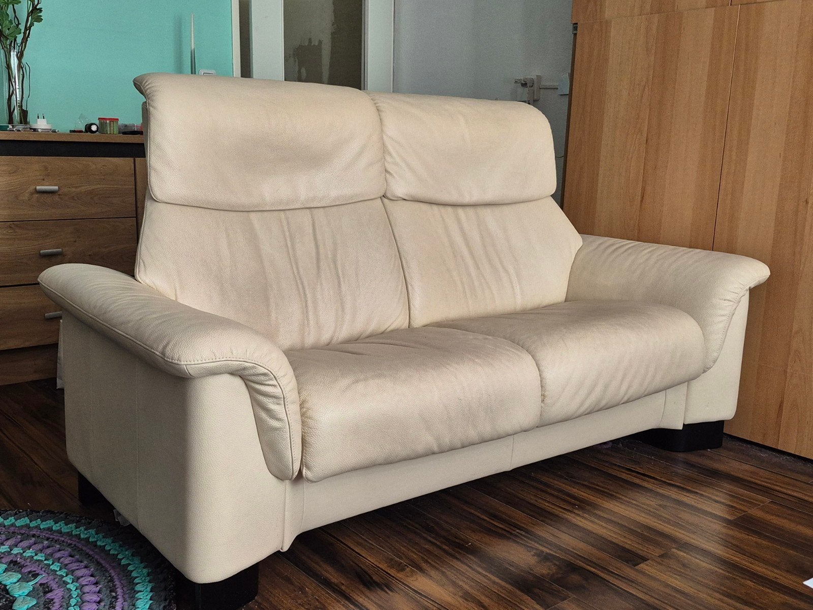 Stressless bank, zittingen afzonderlijk verstelbaar, Ophalen, Gebruikt, 150 tot 200 cm, Modern, Comfort