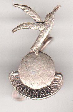 Animali vintage broche zilver of zilverkl./voormalig dierenp, Verzenden, Zo goed als nieuw