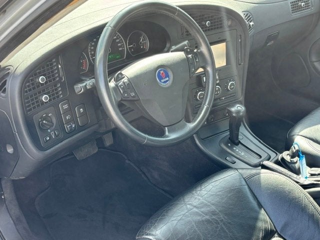 Saab 9-5 2.0t Vector Automaat Sport LPG-G3 Audio/Navi Leder, Auto's, Dealer onderhouden, Zwart, 4 cilinders, 150 pk