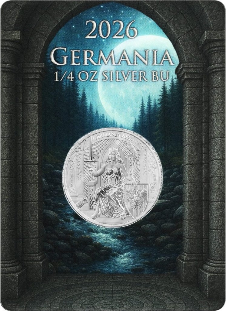 Germania 1/4 oz Zilver 2026 BU, Verzenden, Zilver