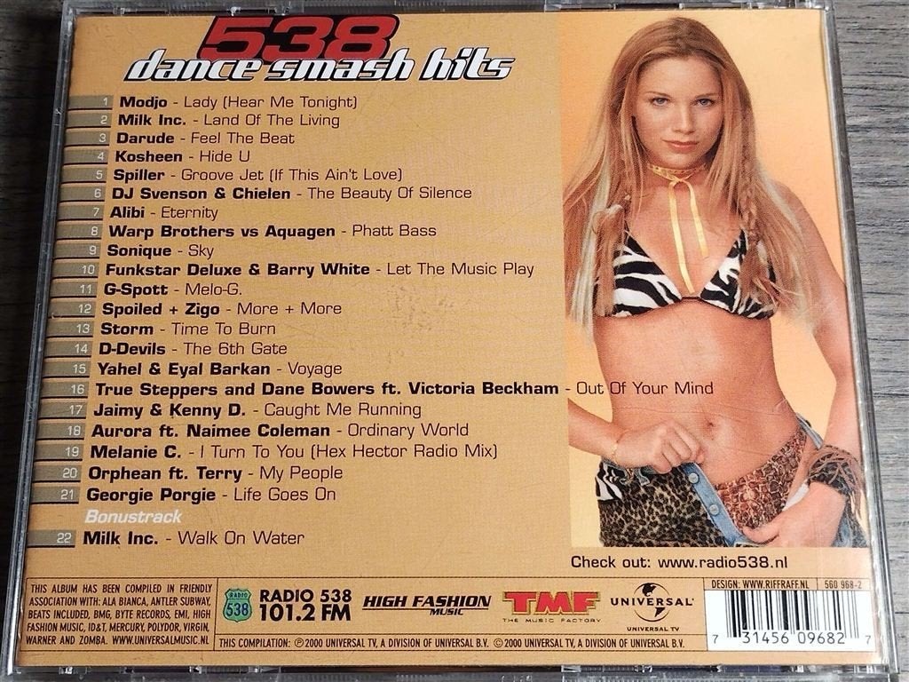 538 Dance Smash Hits Autumn 2000, Ophalen of Verzenden, Zo goed als nieuw, Pop