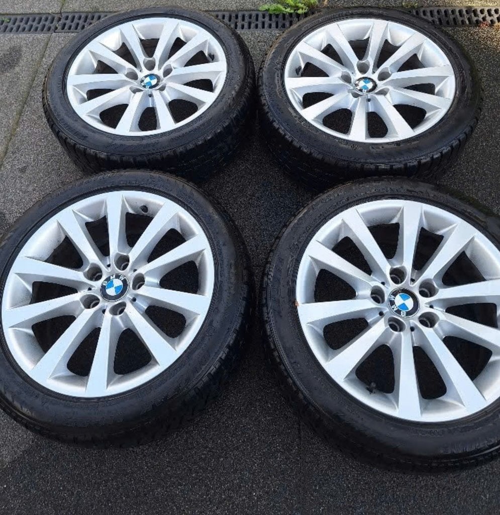 Originele 18 inch BMW velgen met winterbanden Style 328, Auto-onderdelen, Ophalen, 18 inch, Banden en Velgen, Winterbanden