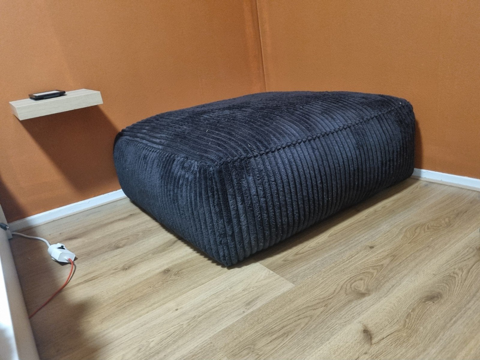 Grote poef van 100x100cm - Comfortabel en Stijlvol, Ophalen, Modern, Comfortabel, Gebruikt, Vierkant