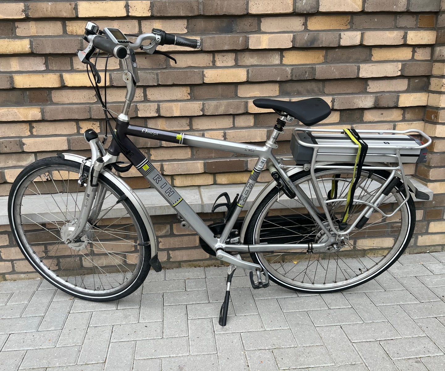 Elektrische herenfiets / nieuwe banden / framemaat 53 cm, Fietsen en Brommers, Elektrische fietsen, 51 tot 55 cm, Ophalen, Zo goed als nieuw