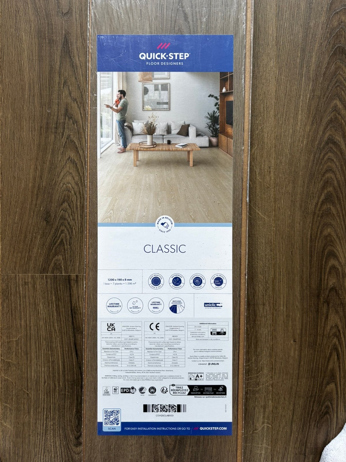 Quick step laminaat, Ophalen, 50 tot 150 cm, Nieuw, 10 m² of meer