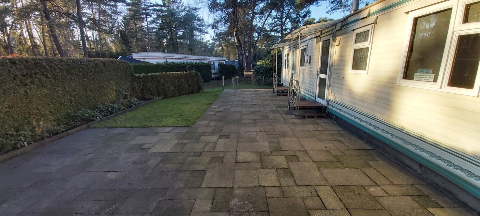 Terrastegels ±57m2 GRATIS zsm, Ophalen, Gebruikt, 10 m² of meer, Beton