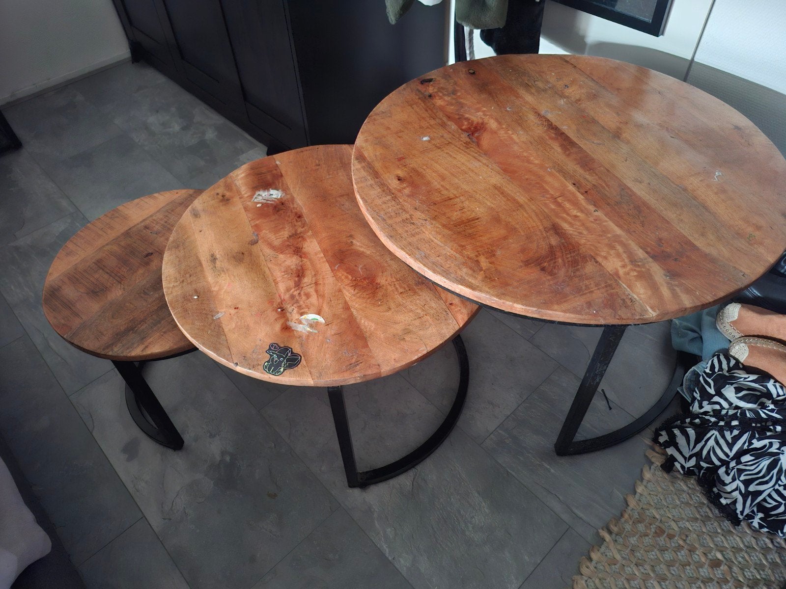 leuke tafels, Huis en Inrichting, Ophalen, Gebruikt, 50 tot 100 cm, Rond