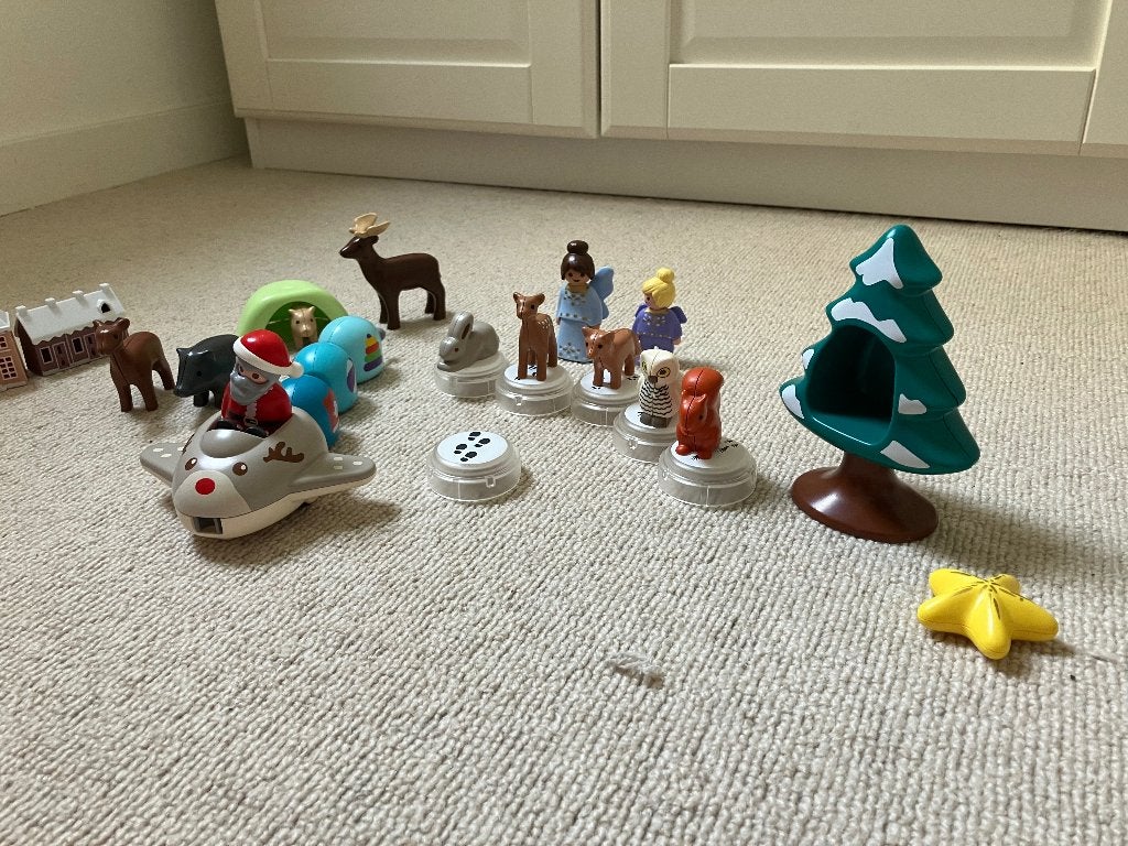 Kerst speelset playmobil, Complete set, Ophalen of Verzenden, Zo goed als nieuw, Figuren