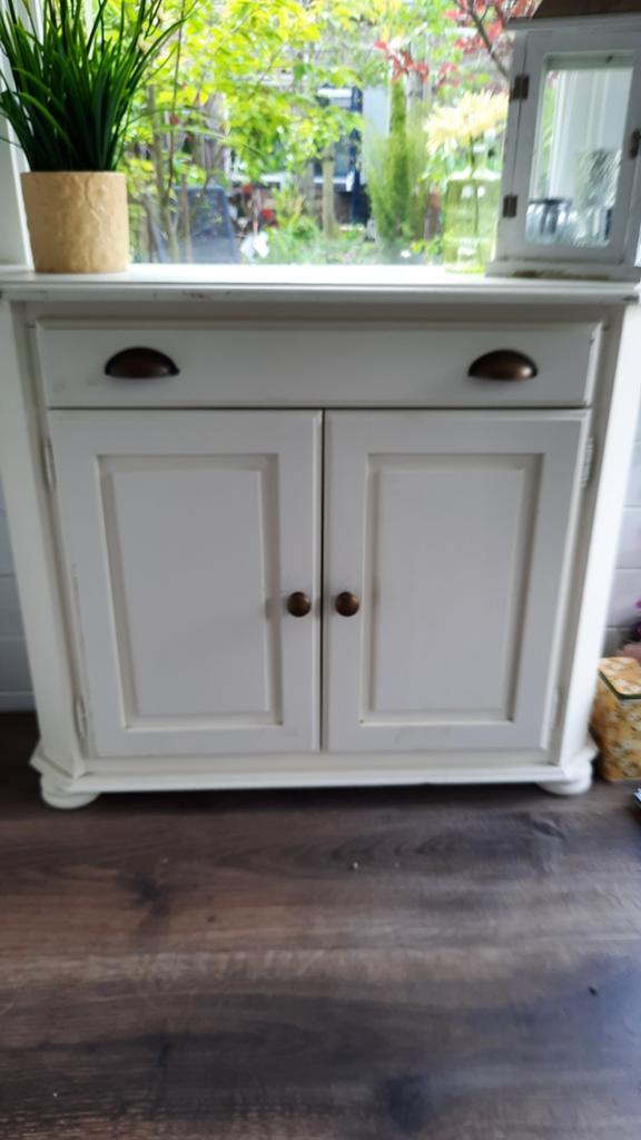 Wit kastje / sidetable, Ophalen, 25 tot 50 cm, 50 tot 100 cm, Minder dan 100 cm