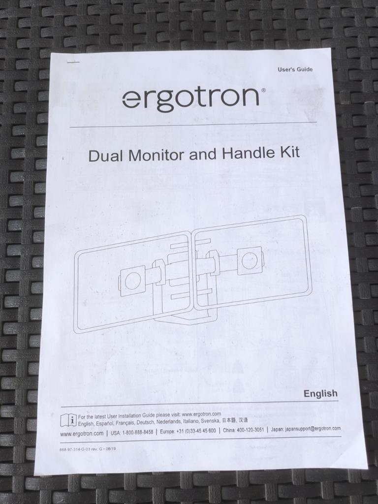 Ergotron Dual Monitor en Handle Kit - Nieuw in doos, Computers en Software, Monitoren, Nieuw, 60 Hz of minder, Ophalen of Verzenden