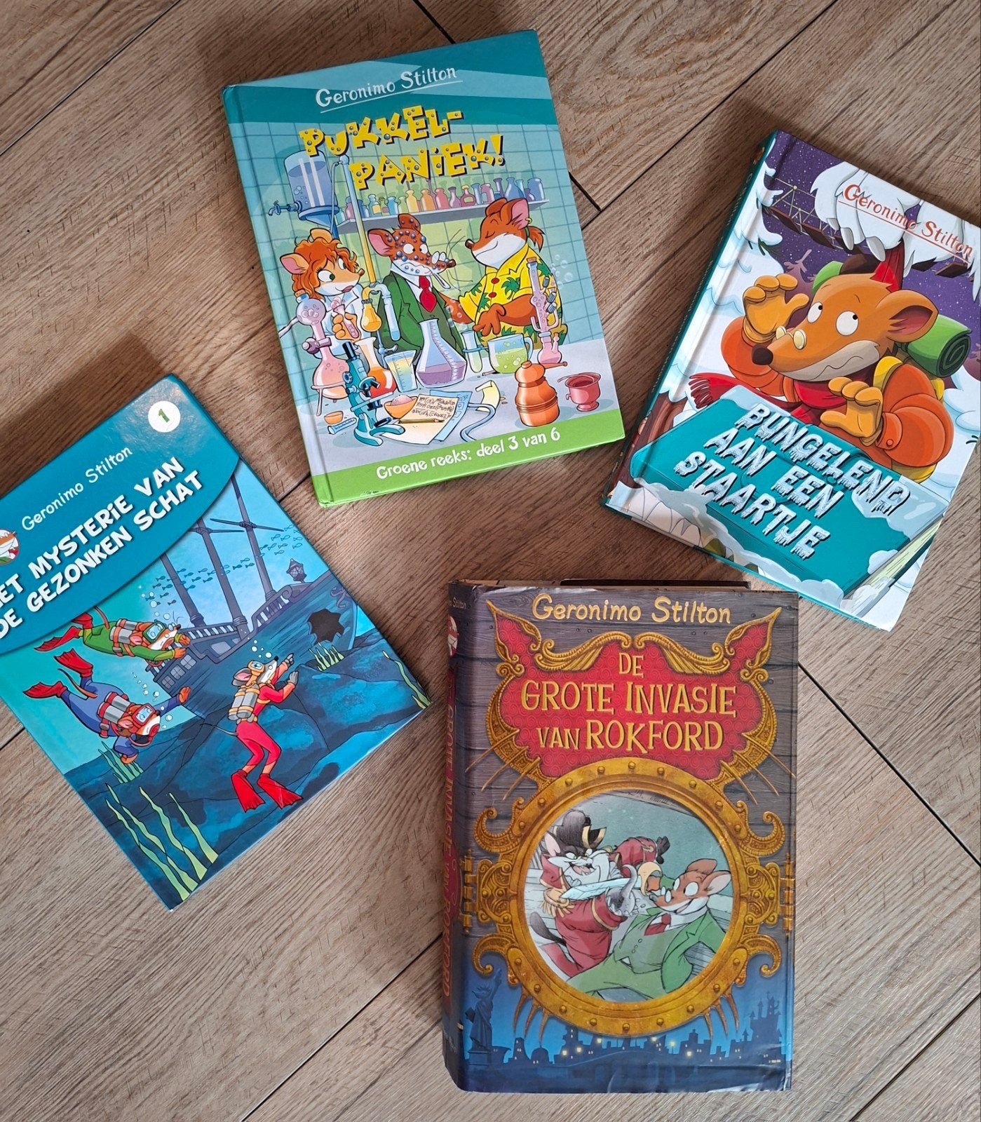 4x Boek Geronimo Stilton, Boeken, Ophalen of Verzenden, Zo goed als nieuw, Geronimo Stilton, Fictie algemeen