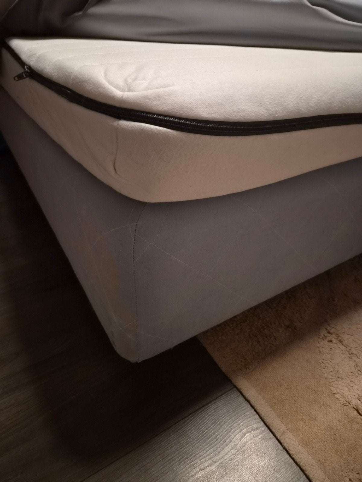 Ikea boxspring bed 140x200, Ophalen, Gebruikt, Tweepersoons, 140 cm