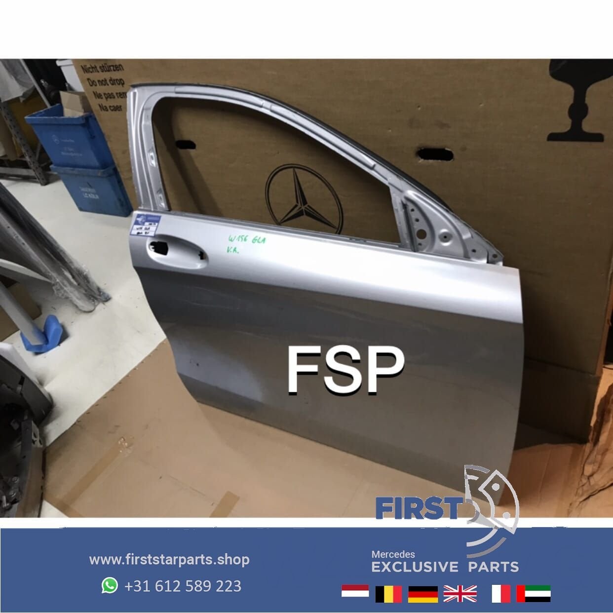 W156 deur kaal Mercedes GLA 2013-2019 grijs Mercedes origine, Gebruikt, -, Deur, Ophalen of Verzenden