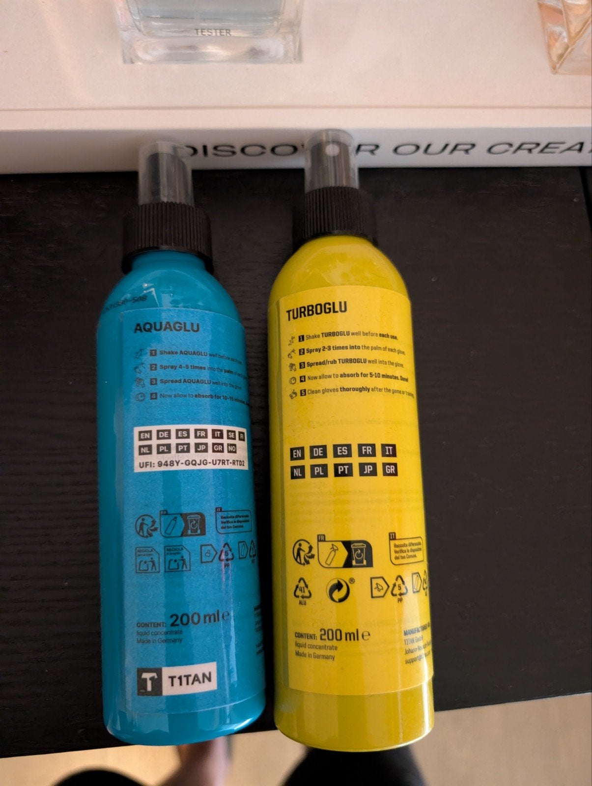 Aquaglu en Turboglu merk titan, Maat XS of kleiner, Ophalen, Nieuw, Handschoenen