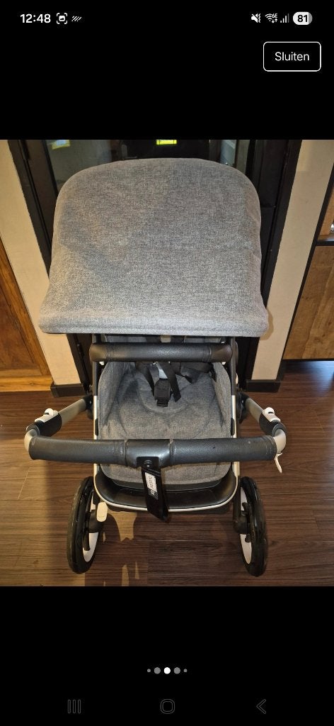 Bugaboo fox duo kinderwagen, Kinderen en Baby's, Kinderwagens en Combinaties, Gebruikt, Bugaboo, Combiwagen, Verstelbare duwstang