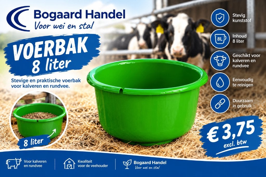 voerbak groen 8L, Verzenden, Nieuw