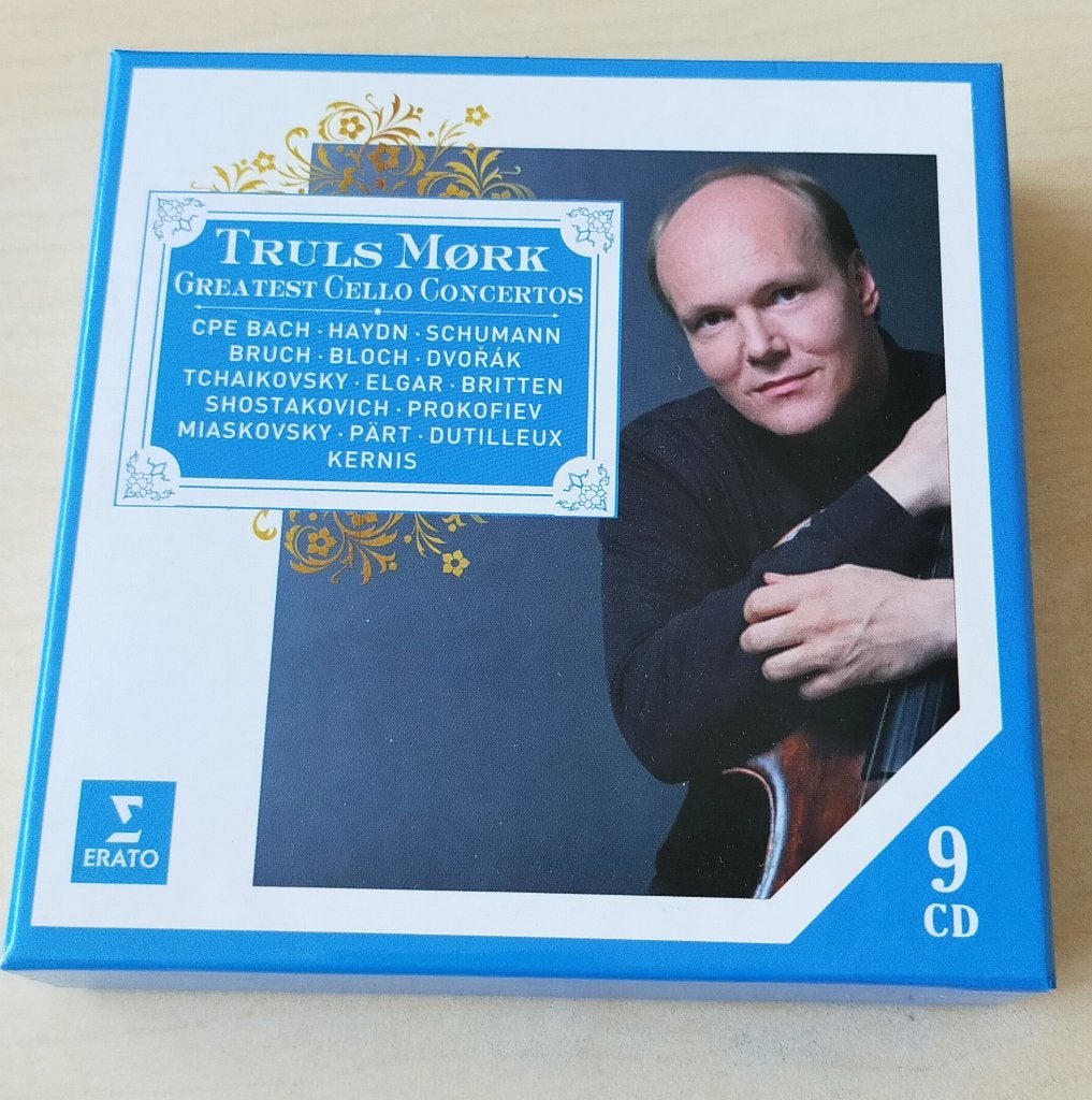 Truls Mork Greatest Cello Concertos 9CD Box CPE Bach Haydn, Ophalen of Verzenden, Barok, Zo goed als nieuw, Overige typen