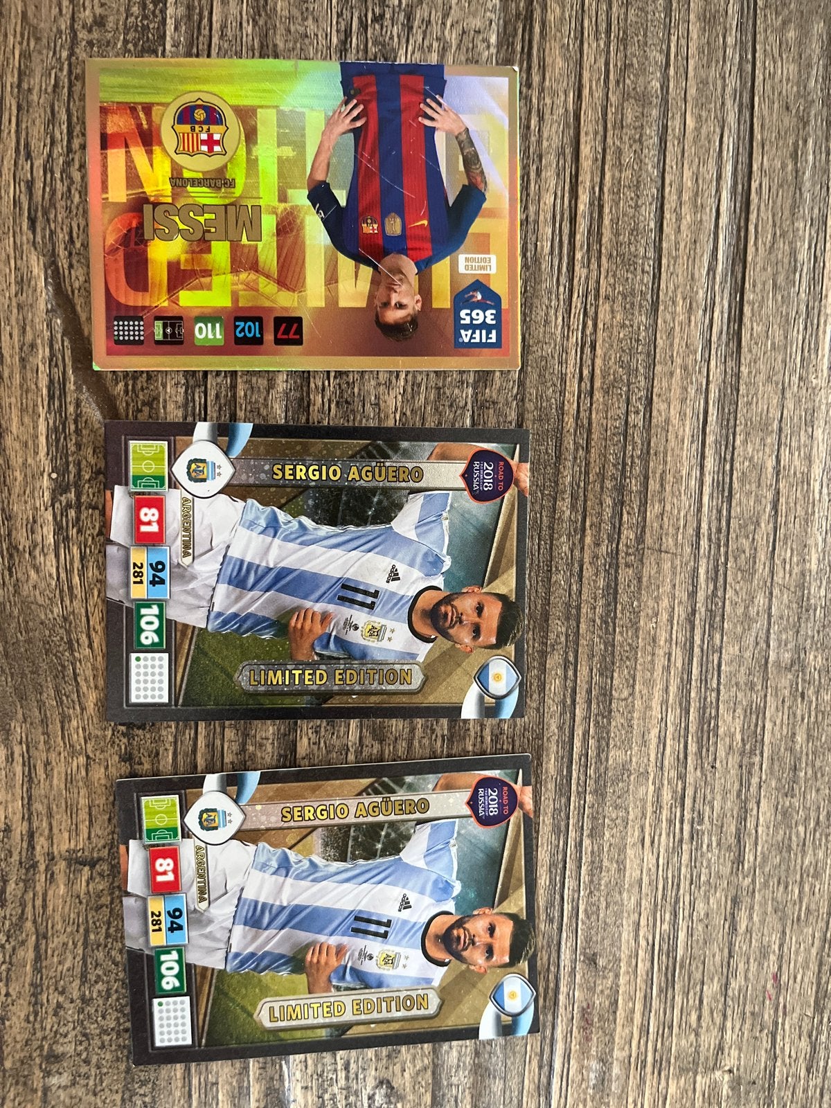 FIFA 365 Messi & Sergio Agüero Limited Edition Kaarten, Ophalen of Verzenden, Gebruikt, Buitenlandse clubs, Spelerskaart