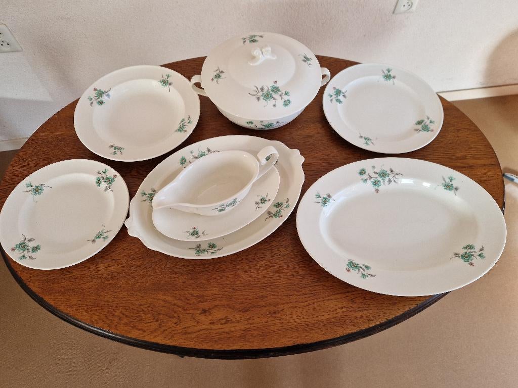 oud servies, compleet, Antiek en Kunst, Ophalen