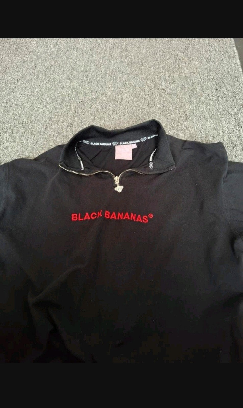 Black Bananas Heren T-shirt Zwart met Rood Logo – Maat L, Maat 52/54 (L), Zwart, Ophalen of Verzenden, Zo goed als nieuw