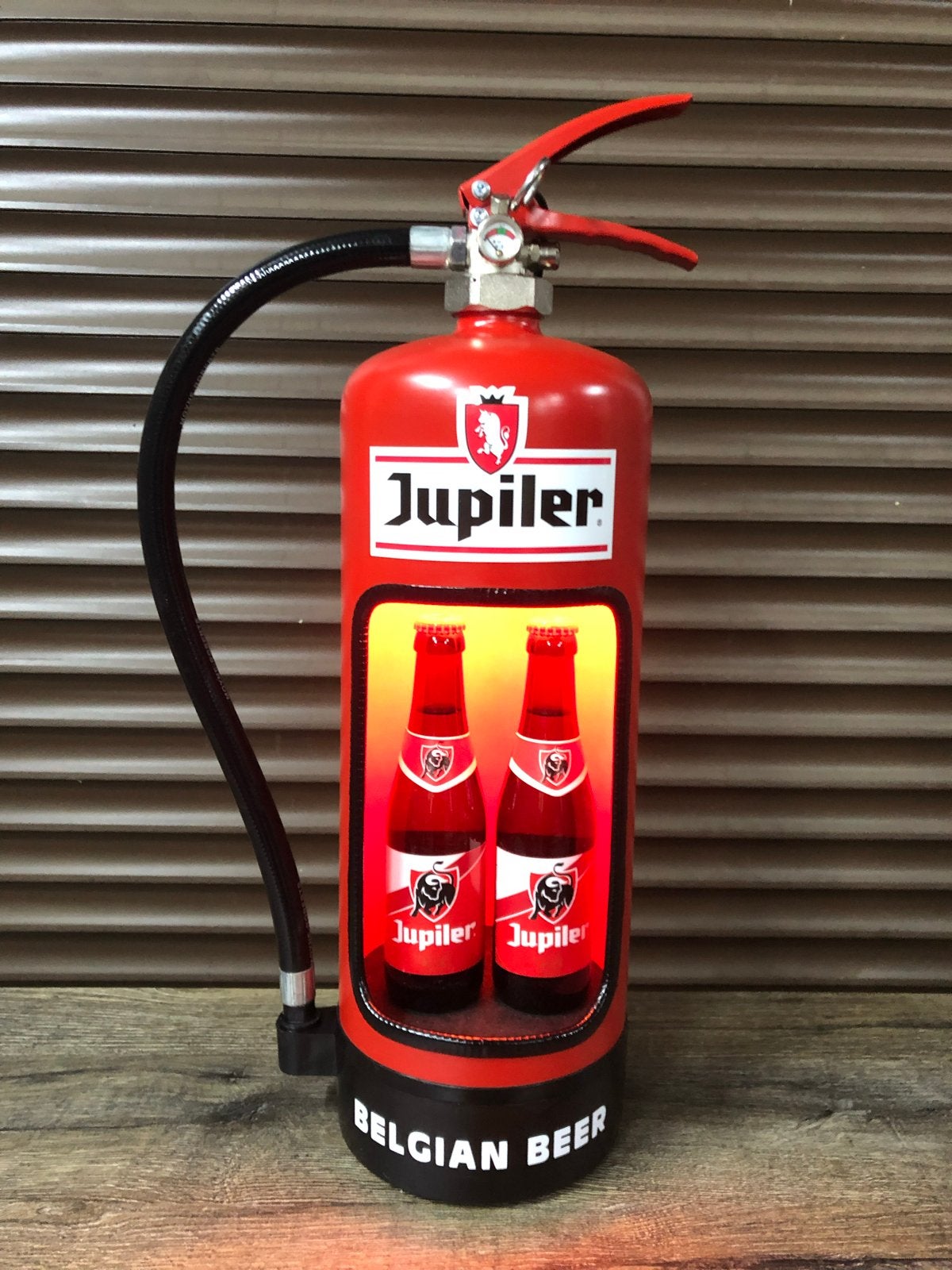 Jupiler Brandblusser Display met LED Verlichting., Ophalen, Gebruikt, Overige typen