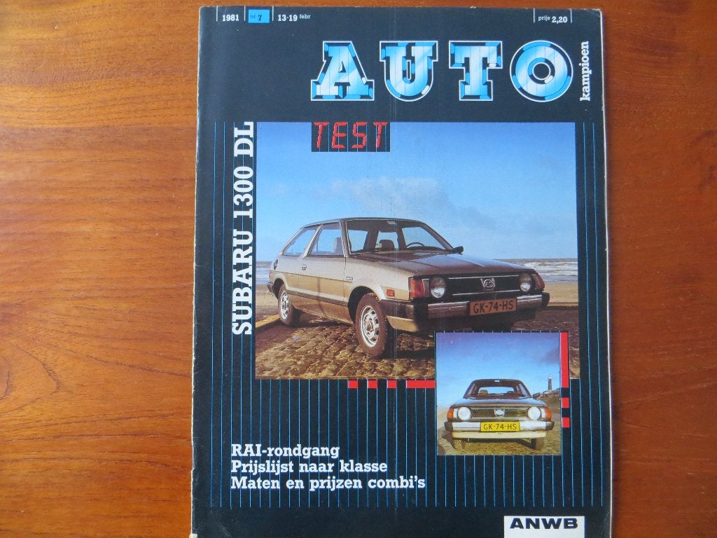 Autokampioen 7 1981 Subaru 1300, Alfa Alfetta 2.0 TD, RAI, Ophalen of Verzenden, Nieuw, Alfa Romeo