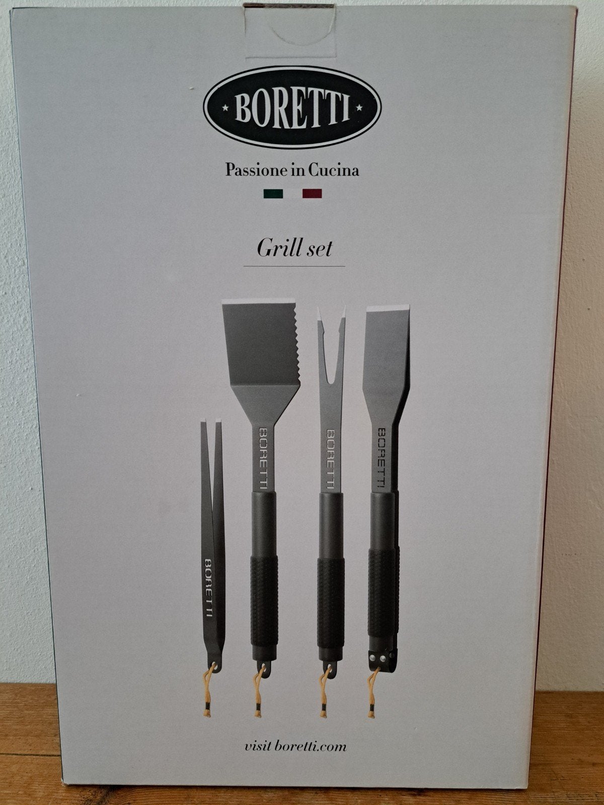 NIEUW - Boretti Grill Set - BBQ Gereedschap - ophalen, Ophalen, Nieuw, Boretti