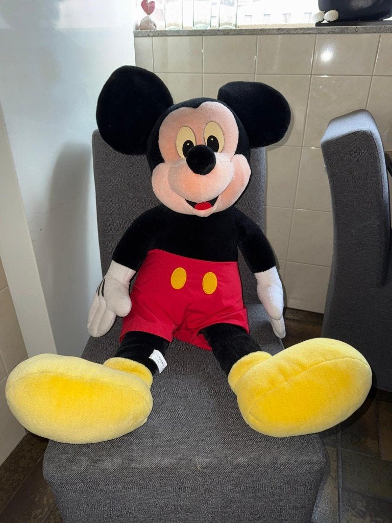 Originele vintage Mickey Mouse knuffel van EuroDisney, Verzamelen, Disney, Ophalen, Mickey Mouse, Gebruikt, Knuffel