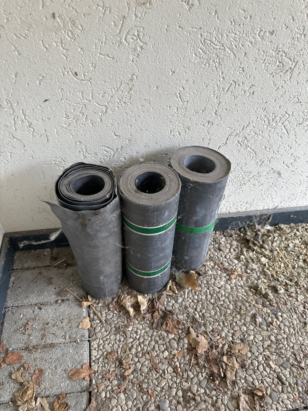 Dakleer rollen - Diverse maten, Ophalen, Overige materialen, Gebruikt, Minder dan 5 m²