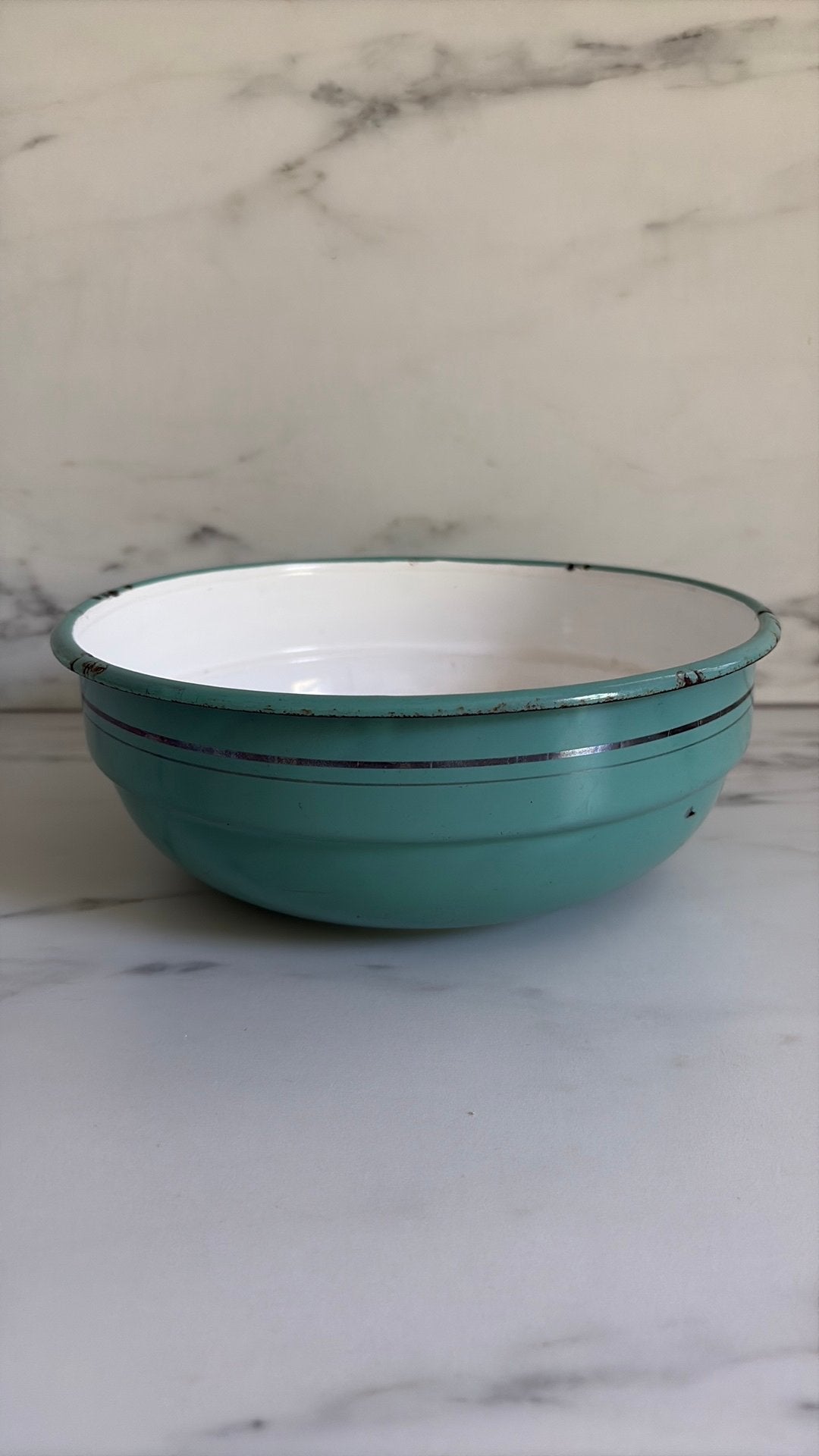 Mintgroene emaille schaal, Antiek en Kunst, Ophalen of Verzenden
