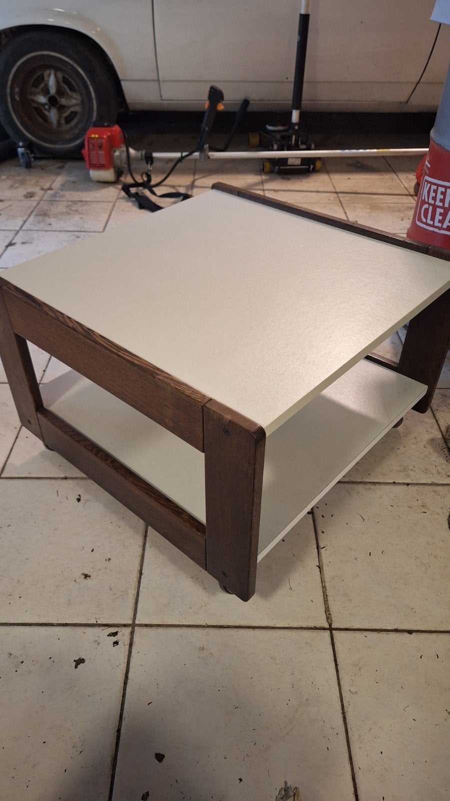 Vintage Pastoe Cees Braakman 67x67x45 cm salontafel, Ophalen, Gebruikt, 50 tot 100 cm, 5 – 50