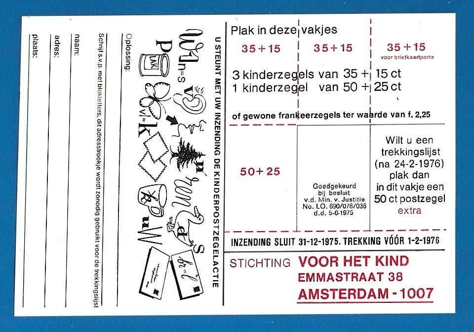 Kinderpostzegels aktie 1975 - NVPH 1083 Gevelstenen, Postzegels en Munten, Postzegels | Nederland, Verzenden, Na 1940, Postfris