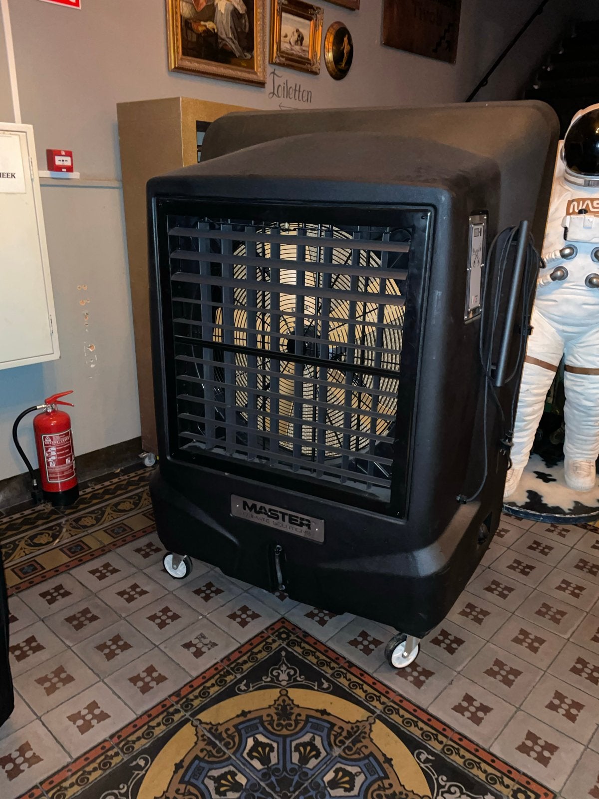 2x Master Mobiele Airco - Koeling voor Grote Ruimtes, Witgoed en Apparatuur, Airco's, Ophalen, Gebruikt, 3 snelheden of meer, 100 m³ of groter